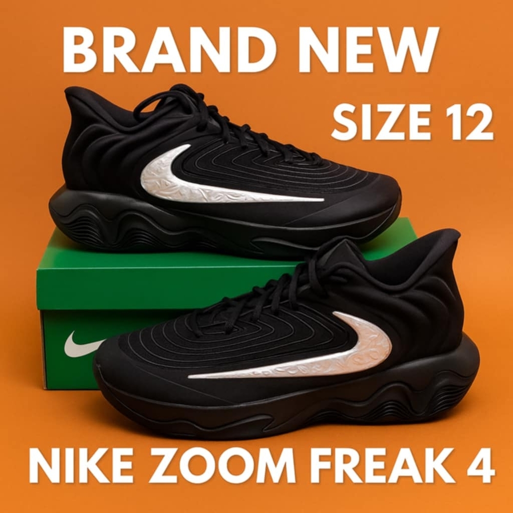 Nike Giannis Inmortality 3  Black Sneakers with Sleek Design and Zoom Air NEW 12